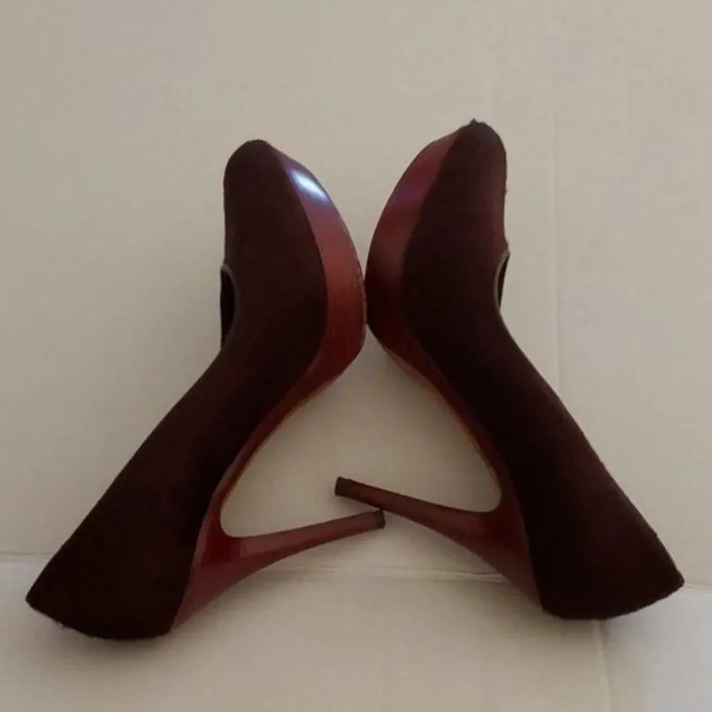 Donald J Pliner Heels Pumps Platform Leather Stilettos Red Women's WOMAN'S 9 ½